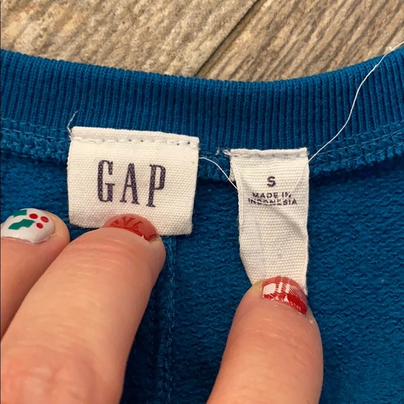 Gap teal oversized sweatshirt - Picture 4 of 7